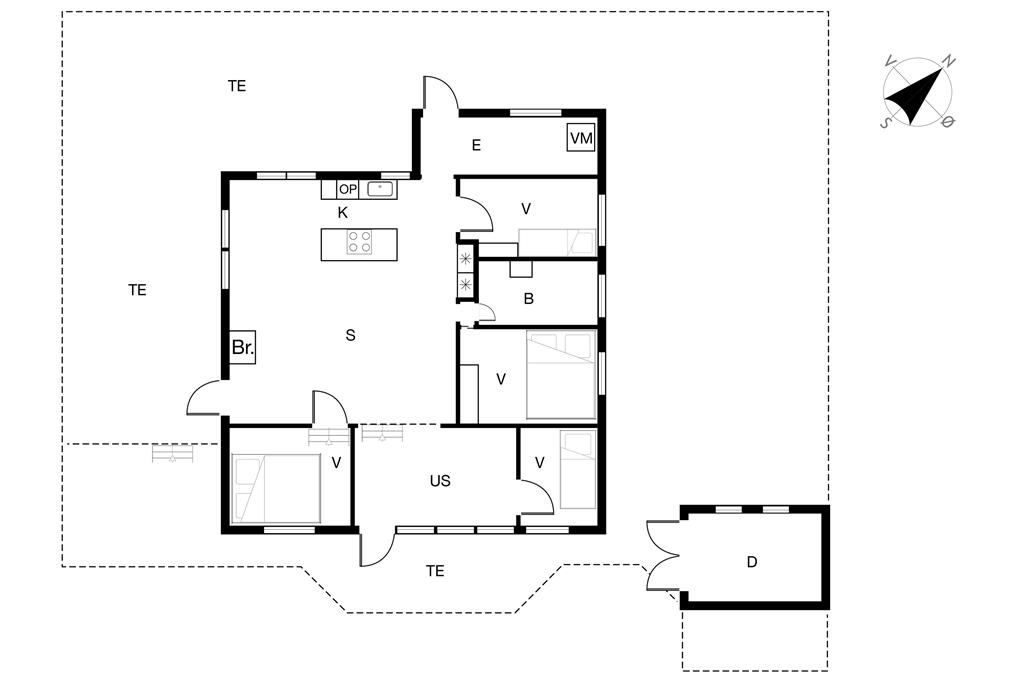 Inredning 1-19 Stuga 40318, Niels Rasmussens Vej 65, DK - 7130 Juelsminde