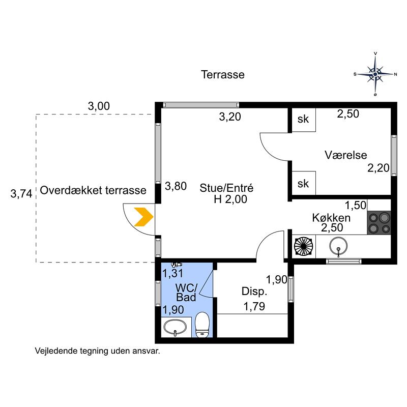 Innenausstattung 1-174 Ferienhaus M17012, Pilehyttevej 7, DK - 4873 Væggerløse