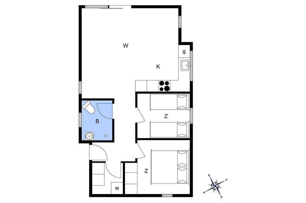Indretning 1-178 Sommerhus LN75812, Kystrenden 22, DK - 9800 Hjørring