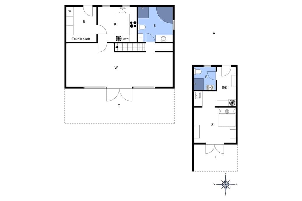Indretning 1-4 Sommerhus 787, Vesterhavsvej 9, DK - 6960 Hvide Sande