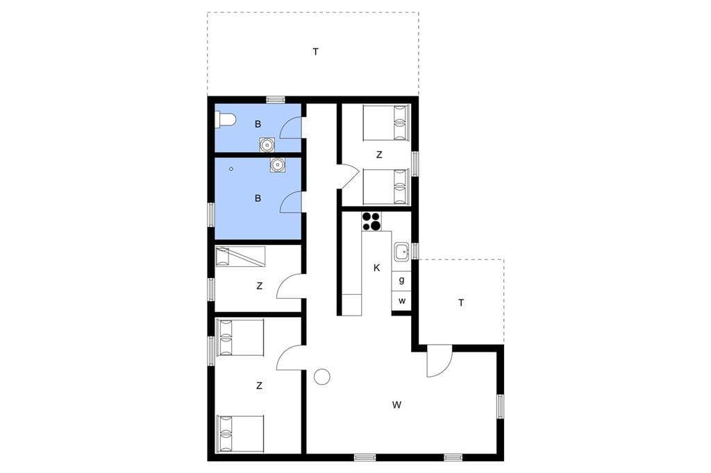 Indretning 1-11 Sommerhus 0295, Rimmevej 51, DK - 6792 Rømø
