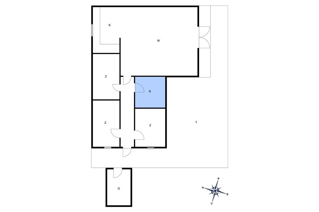 Indretning 1-10 Sommerhus 1314, Fyrreklyngen 15, DK - 3720 Aakirkeby