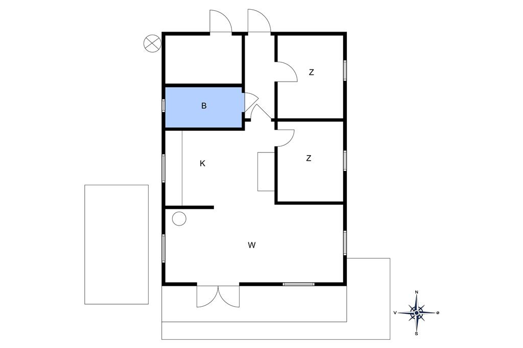 Innenausstattung 1-10 Ferienhaus 1533, Fyrreskoven 6, DK - 3720 Aakirkeby