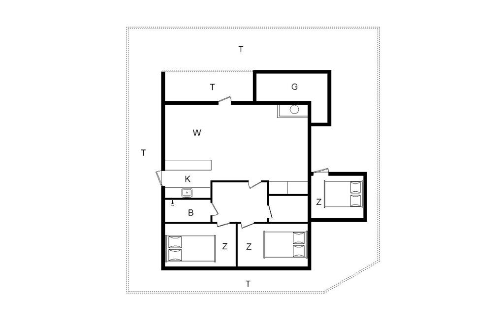 Indretning 1-20 Sommerhus 107, Vejlby Klit 28, DK - 7673 Harboøre