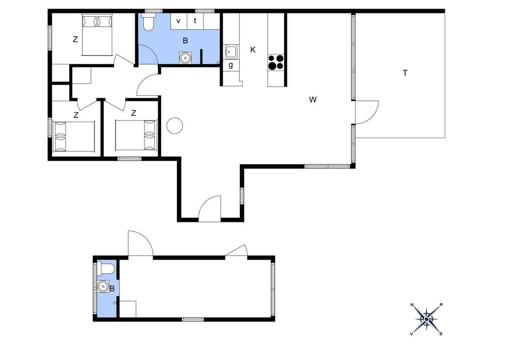 Indretning 1-13 Sommerhus 542, Kuttervej 11, DK - 7700 Thisted