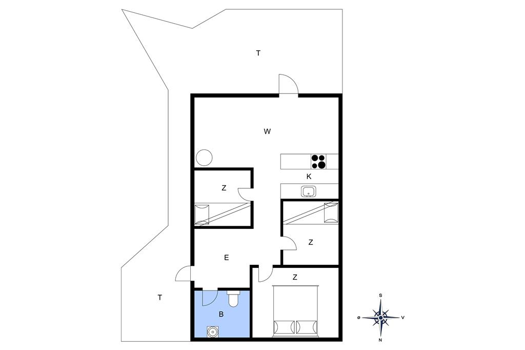 Indretning 1-20 Sommerhus 174, Merchantvej 1, DK - 7673 Harboøre