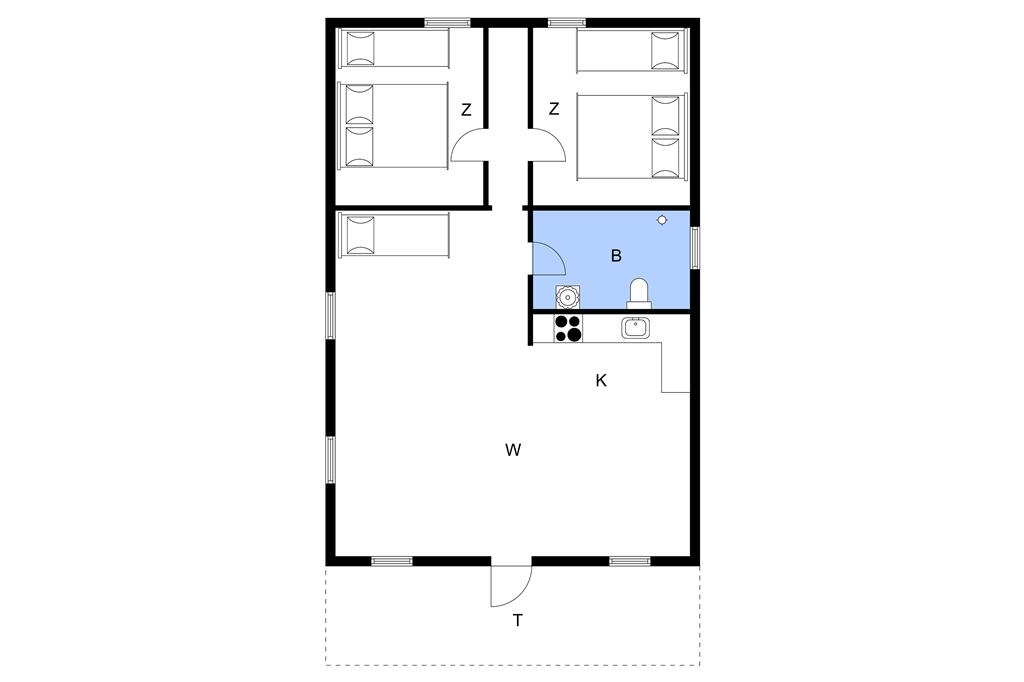 Indretning 1-11 Sommerhus 0504, Galgevej 4, DK - 6280 Højer