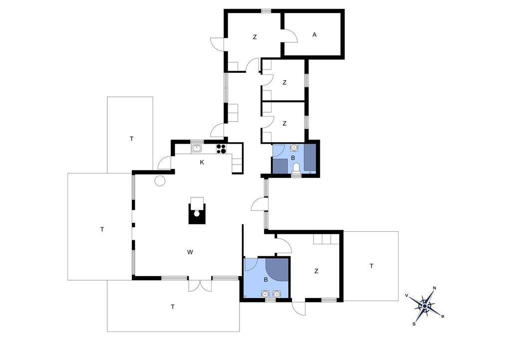 Indretning 1-26 Sommerhus K19039, Kildedalen 24, DK - 4400 Kalundborg