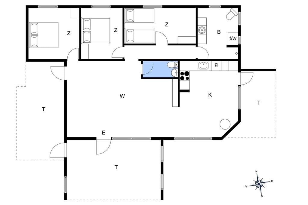 Indretning 18-401 Sommerhus OH400, Hedegaarde Nord 5, DK - 9560 Hadsund
