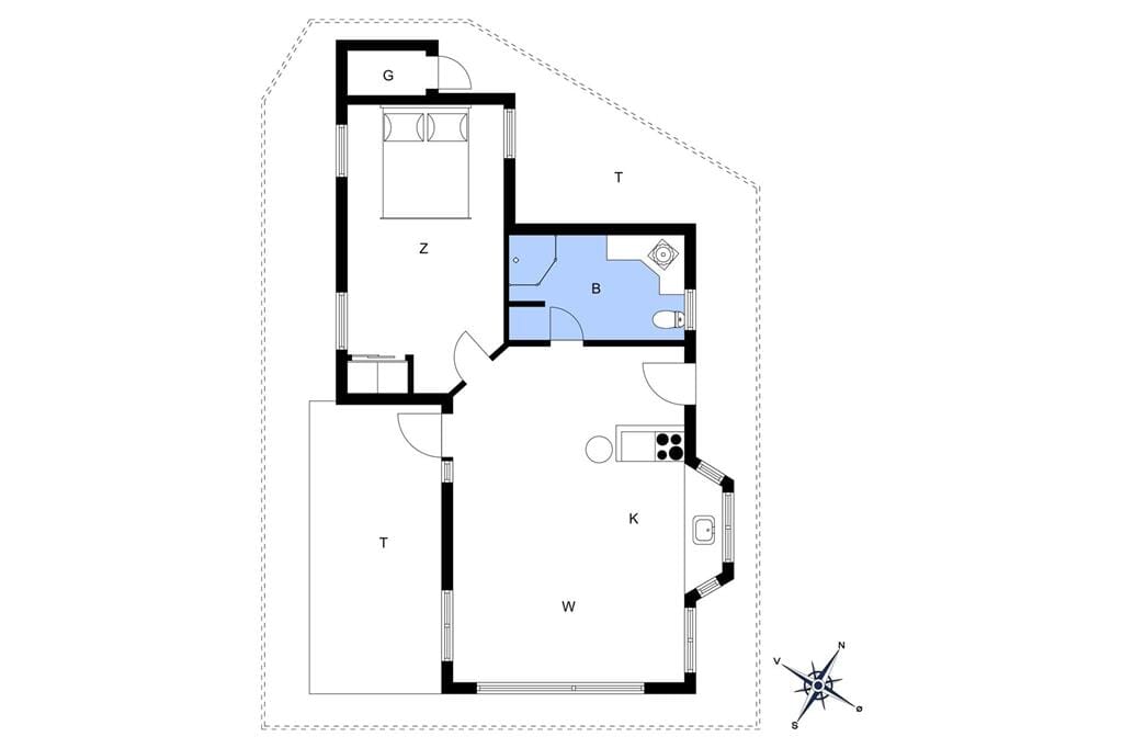 Indretning 1-177 Sommerhus LK669, Bjergbakken 13, DK - 9480 Løkken
