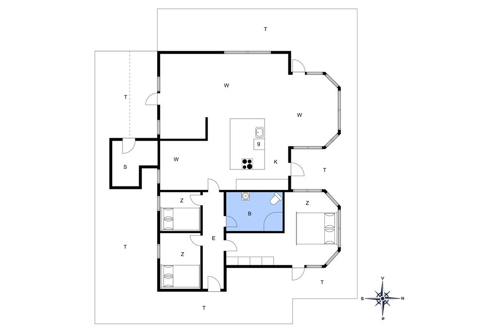 Interior 1-14 Holiday-home 1168, Brijdavej 15, DK - 9492 Blokhus