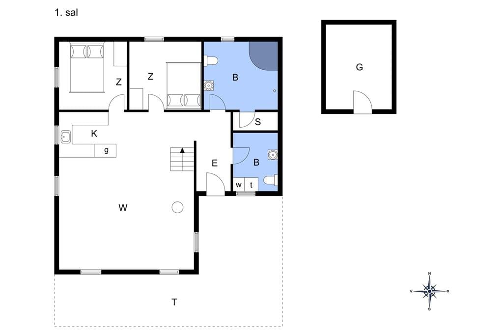 Indretning 1-13 Sommerhus 707, Lyngvej 12, DK - 7700 Thisted