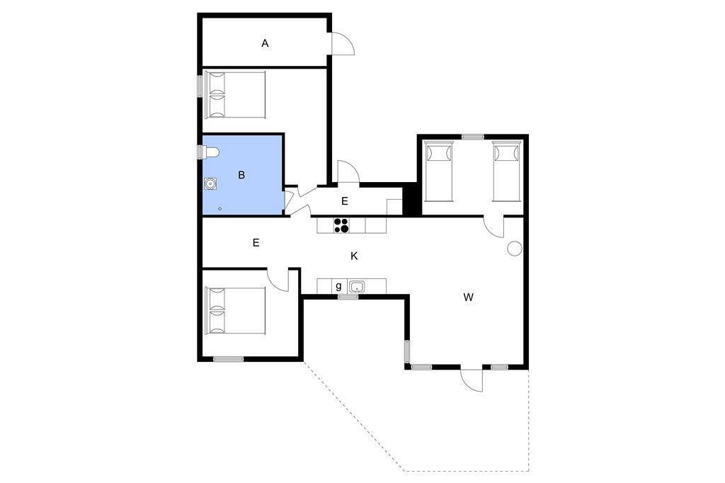 Indretning 1-3 Sommerhus L16301, Navet 13, DK - 9240 Nibe