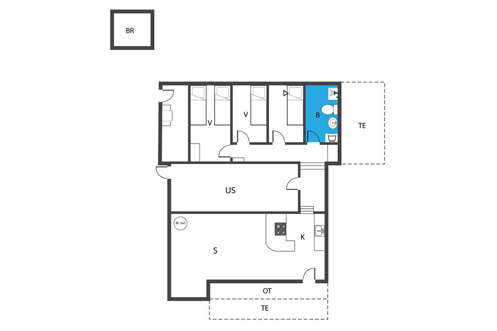 Innenausstattung 1-19 Ferienhaus 30013, Vibevænget 16, DK - 8330 Beder