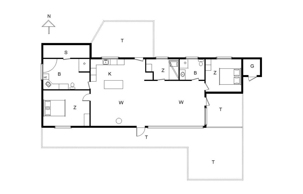 Interieur 1-14 Vakantiehuis 173, Bloksbjerg 88, DK - 9492 Blokhus