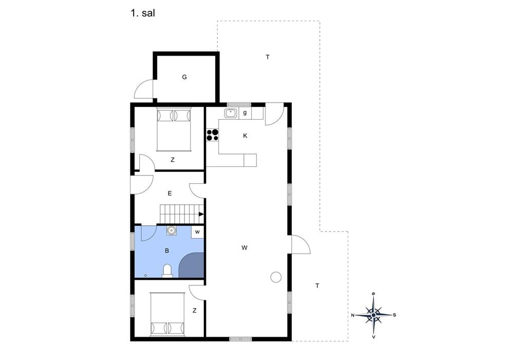 Indretning 1-13 Sommerhus 520, Sarasvej 10, DK - 7752 Snedsted