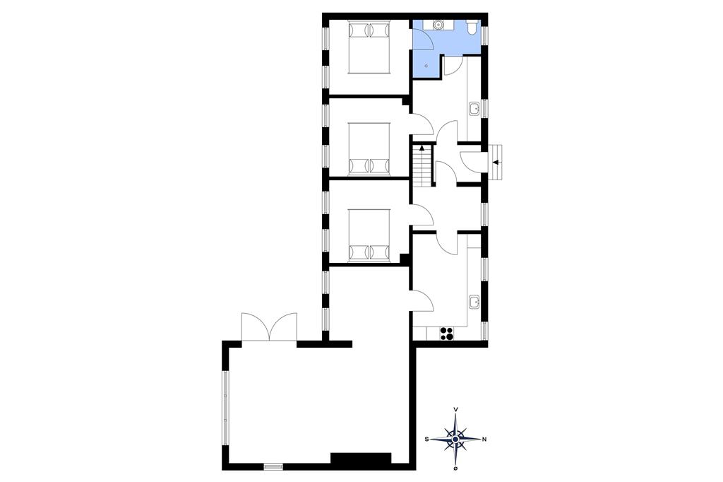 Indretning 1-15 Sommerhus 4310, Nordfeldtvej 42, DK - 4780 Stege