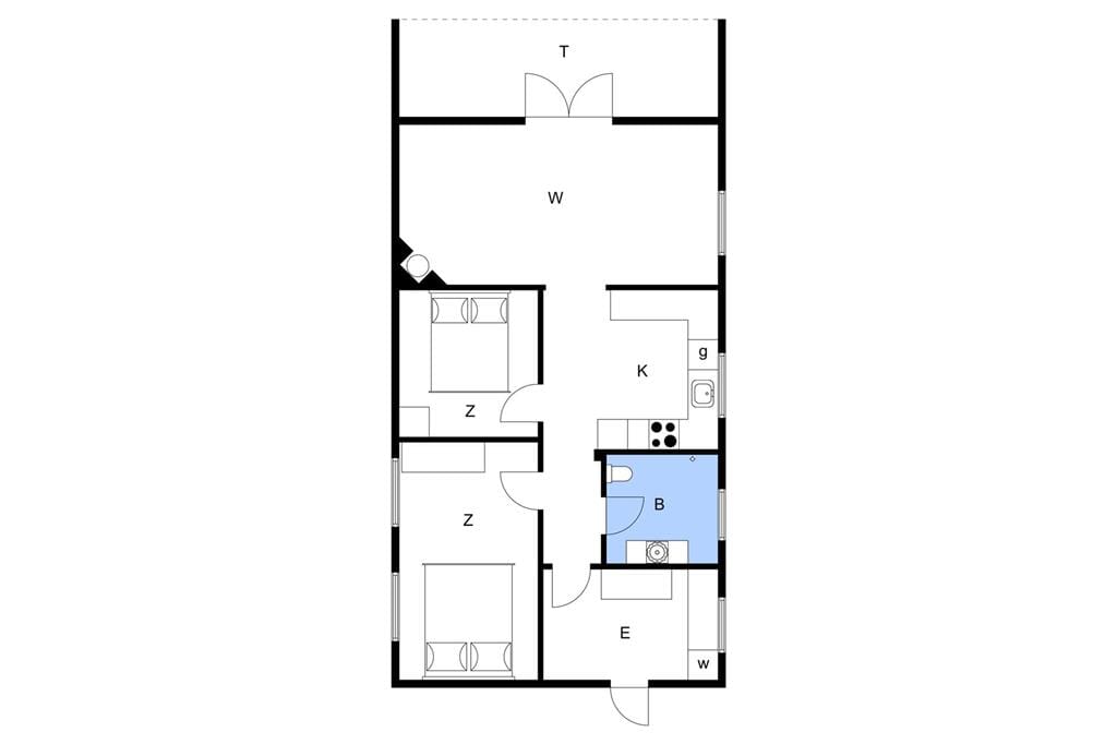 Indretning 1-13 Sommerhus 930, Liusborg Sti 28, DK - 7700 Thisted