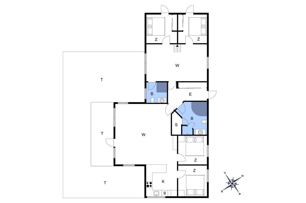 Indretning 1-401 Sommerhus OH356, Harvigs Strandpark 20, DK - 9560 Hadsund