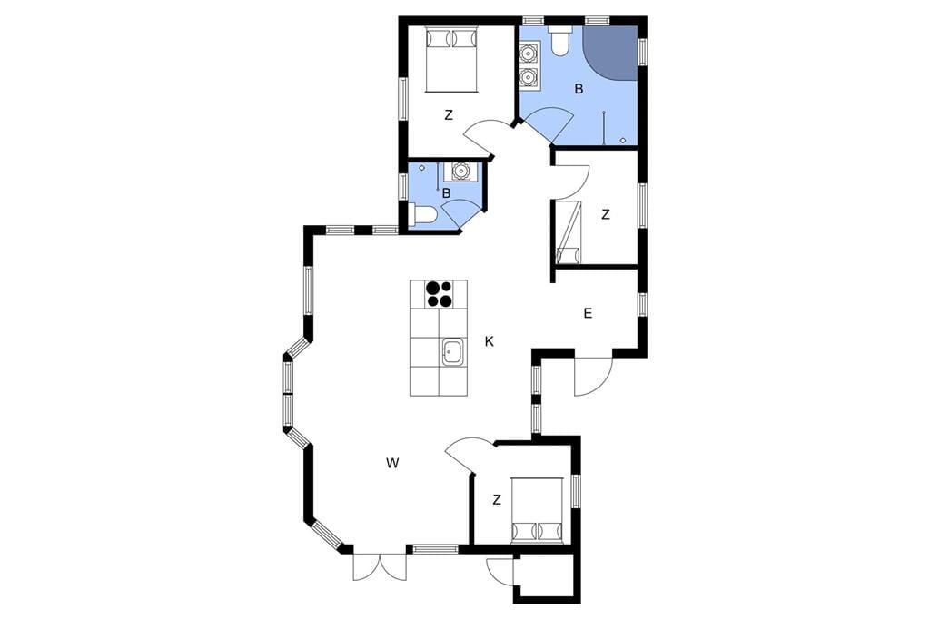 Indretning 1-3 Sommerhus F50158, Kollerhus 30, DK - 8600 Silkeborg