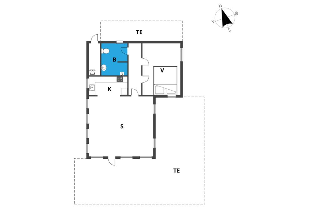 Innenausstattung 24-19 Ferienhaus 30302, Lyngbakkevej 26, DK - 8300 Odder