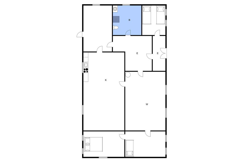 Interieur 1-3 Vakantiehuis M70190, Færgevej 42, DK - 5960 Marstal