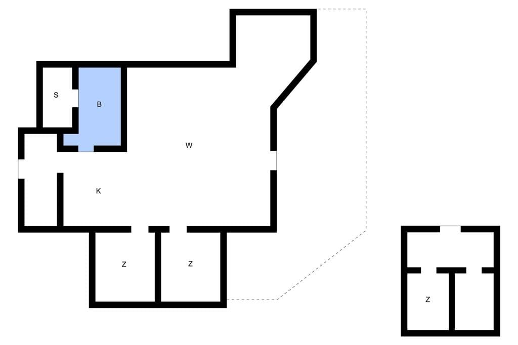 Indretning 1-15 Sommerhus 1303, Præstekravevej 5, DK - 4780 Stege