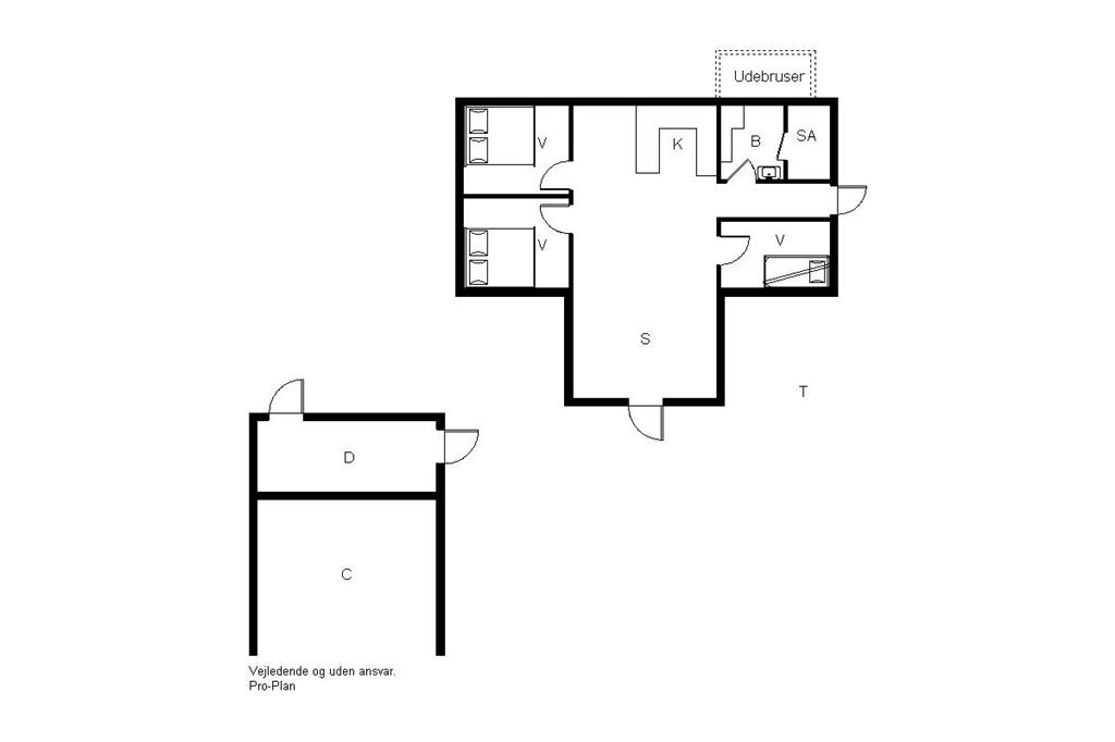 Indretning 1-19 Sommerhus 30039, Morbærvænget 3, DK - 8340 Malling