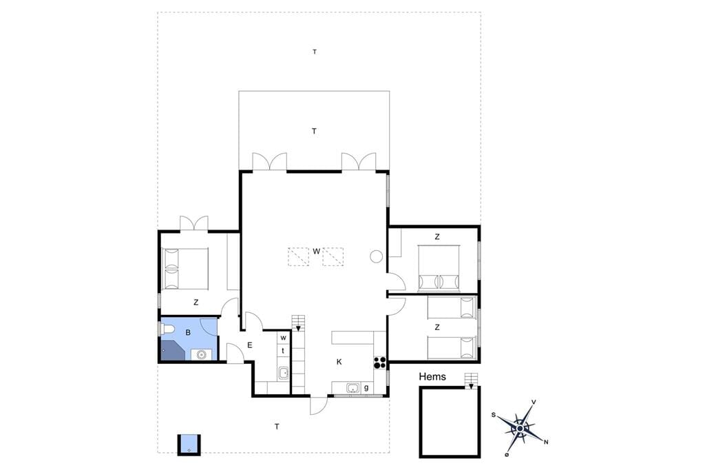 Indretning 1-17 Sommerhus 10033, Bjørnevej 26, DK - 4581 Rørvig