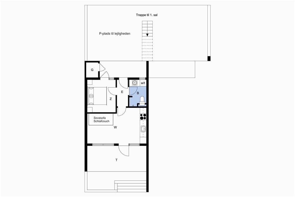 Indretning 1-4 Sommerhus 909, Langsand 104, DK - 6960 Hvide Sande