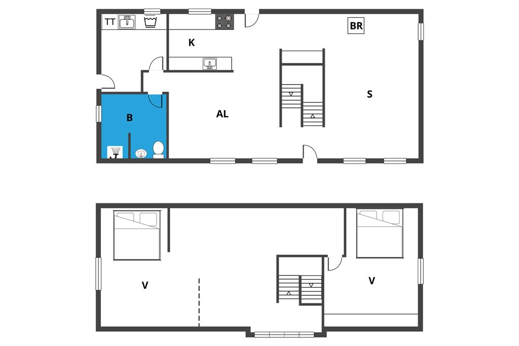 Indretning 1-170 Sommerhus 20603, Vangevej 6, DK - 8305 Samsø