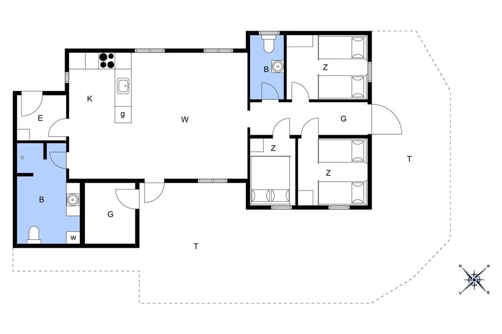 Indretning 1-13 Sommerhus 511, Blåbærvej 16, DK - 7700 Thisted