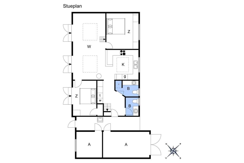 Indretning 1-6 Sommerhus N284, Reedtzholmvej 116, DK - 4736 Karrebæksminde