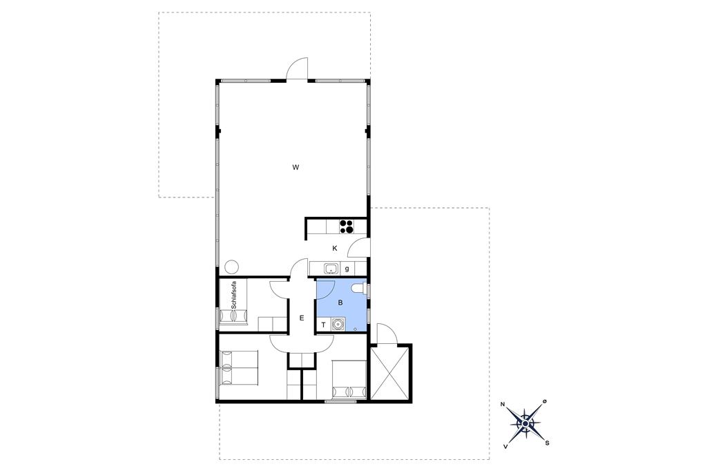 Indretning 1-3 Sommerhus M64180, Lærkevej 4, DK - 5400 Bogense