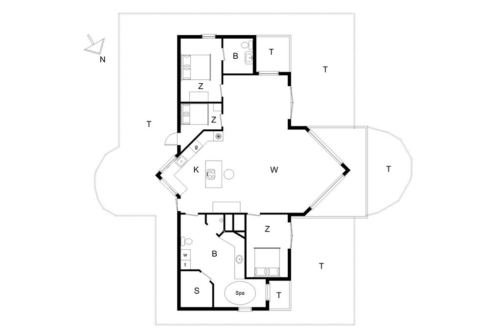 Interieur 1-176 Vakantiehuis BL861, Pirupshvarrevej 49, DK - 9492 Blokhus