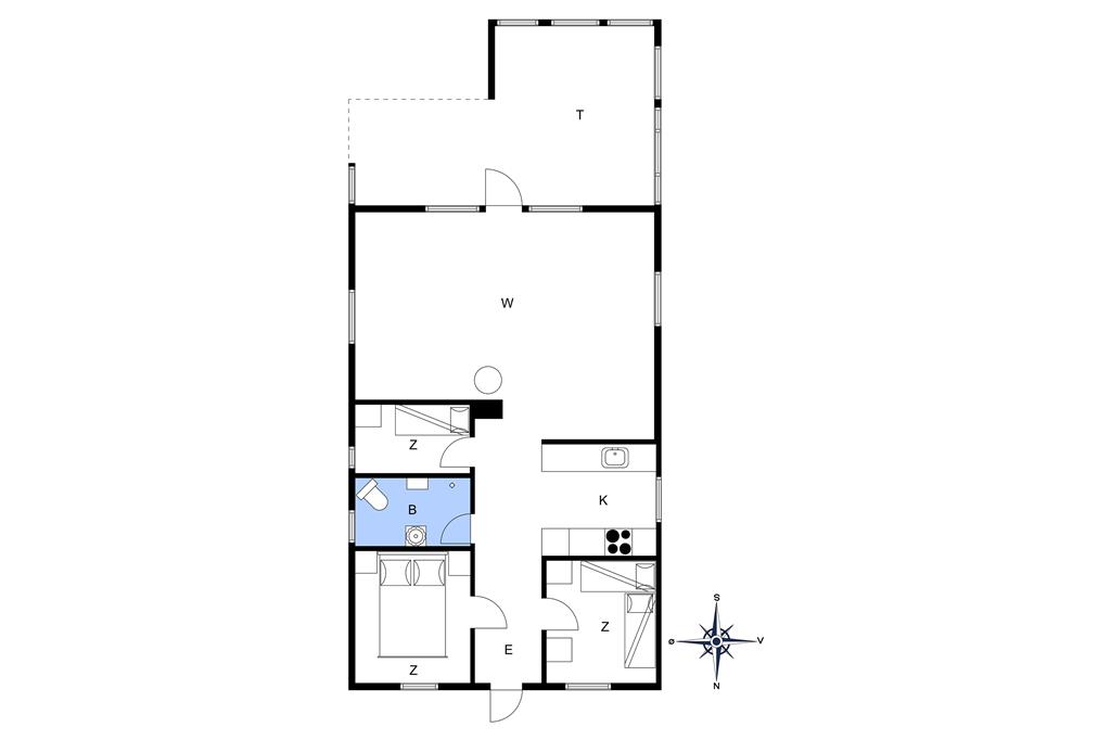 Indretning 1-13 Sommerhus 381, Præstekravevej 4, DK - 7760 Hurup Thy