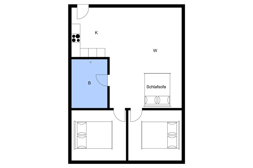 Indretning 1-3 Sommerhus M70274, Borgnæsvej 4, DK - 5970 Ærøskøbing