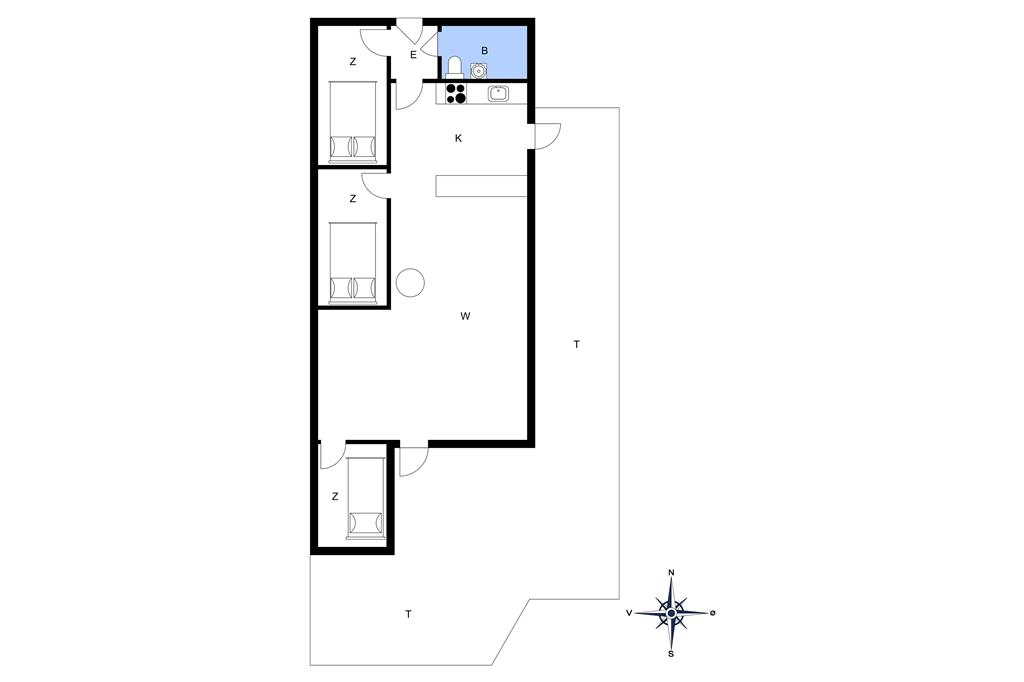 Indretning 1-20 Sommerhus 123, Vejlby Klit 83, DK - 7673 Harboøre