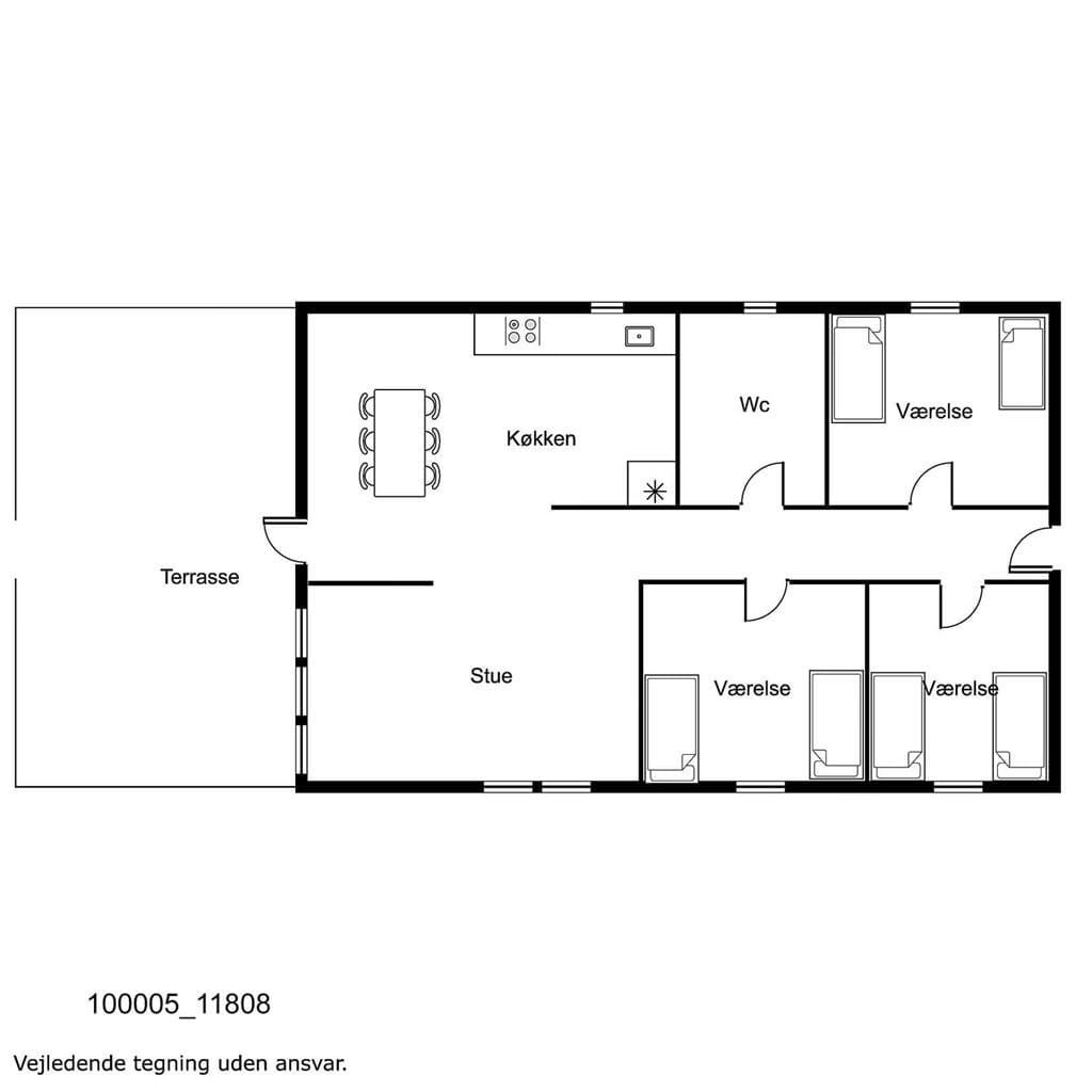 Indretning 1-17 Sommerhus 11808, Søvang 18, DK - 4500 Nykøbing Sj