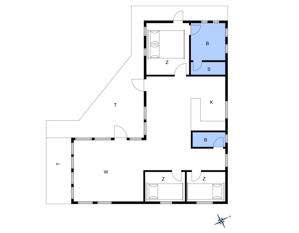 Indretning 1-10 Sommerhus 1505, Sluseparken 8, DK - 3720 Aakirkeby