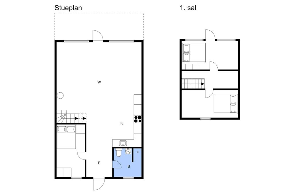 Indretning 1-3 Sommerhus M64333, Bakkevej 15, DK - 5464 Brenderup Fyn