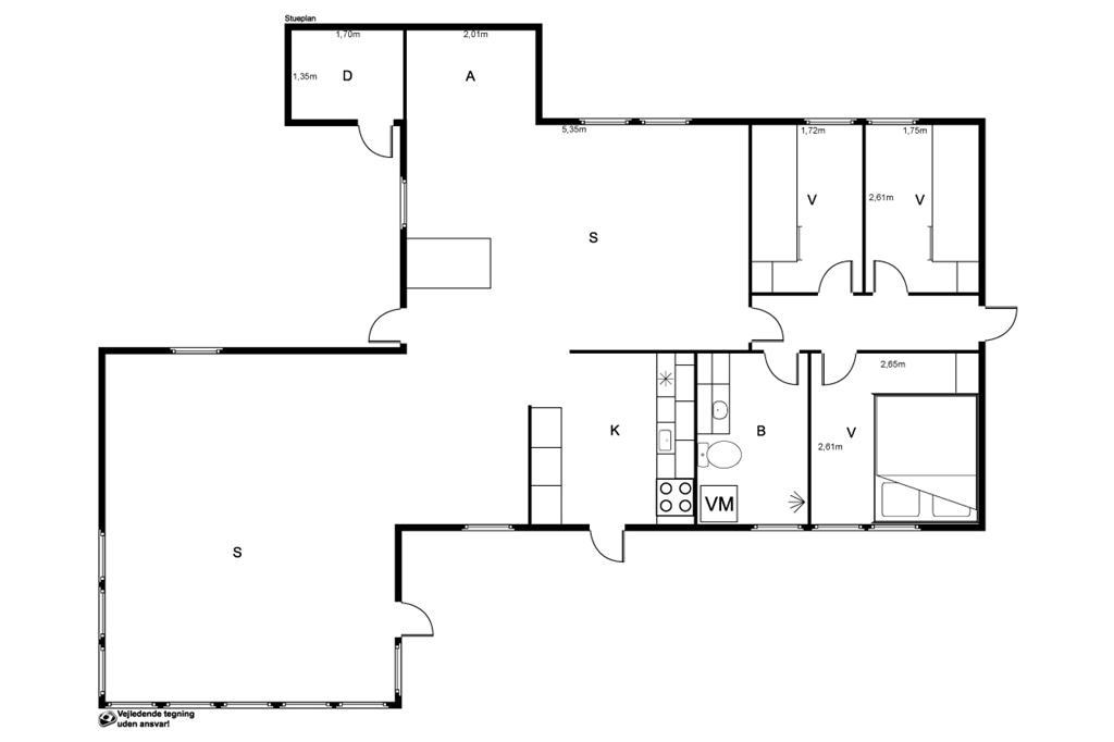Indretning 1-19 Sommerhus 30514, Dyngby Havvej 51, DK - 8300 Odder