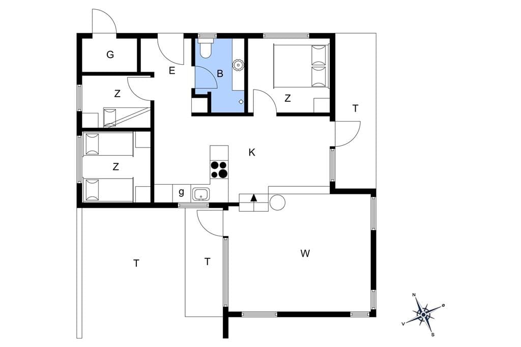 Indretning 1-401 Sommerhus HA253, Lindegrenen 10, DK - 9370 Hals