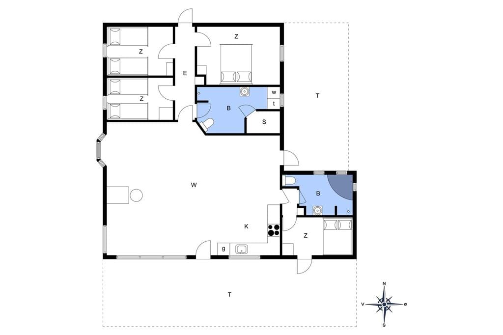 Indretning 1-13 Sommerhus 599, Fiskervej 165, DK - 7700 Thisted