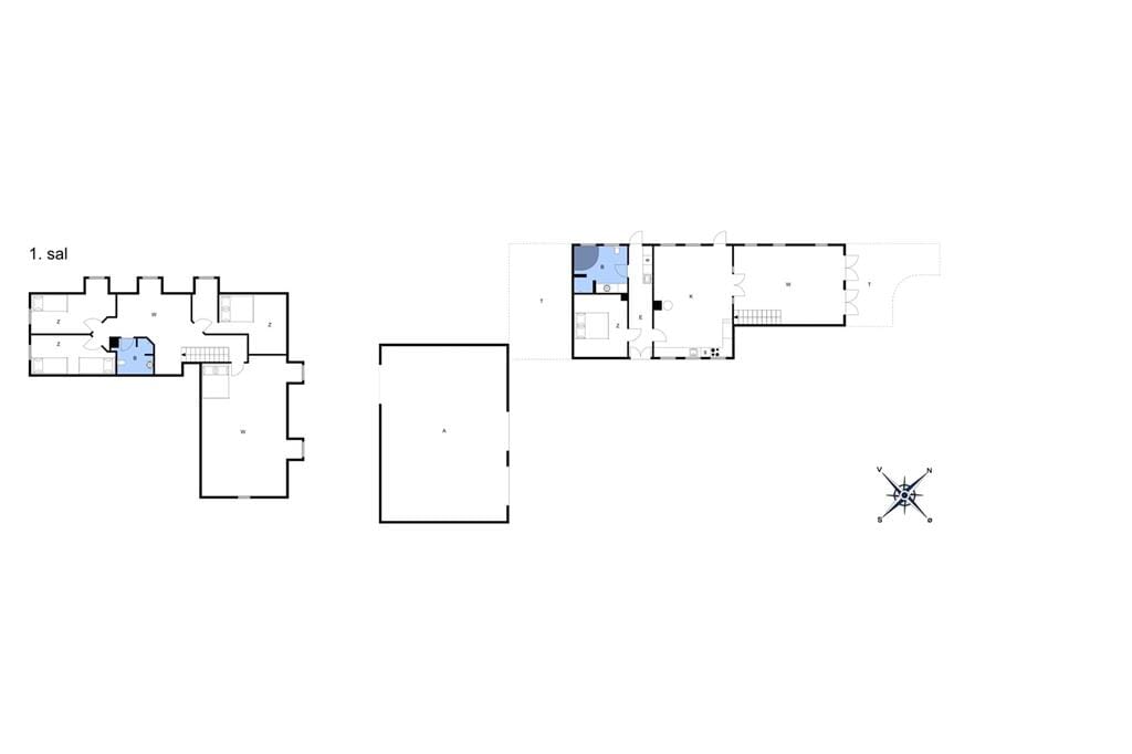 Indretning 1-3 Sommerhus M70490, Skjoldnæsvej 1, DK - 5985 Søby Ærø