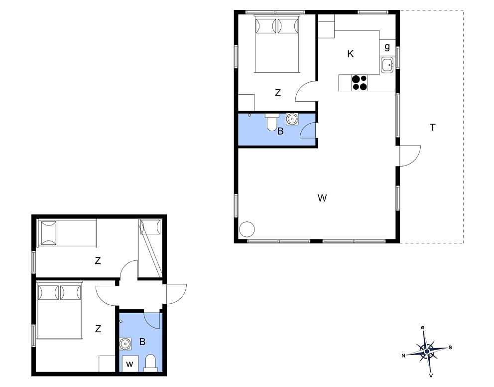 Indretning 1-172 Sommerhus JB329, Egernvej 29, DK - 9460 Brovst
