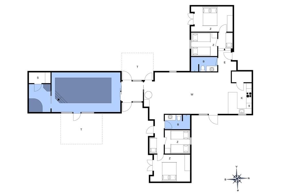 Indretning 1-172 Sommerhus JB149, Tulipanvej 23, DK - 9690 Fjerritslev