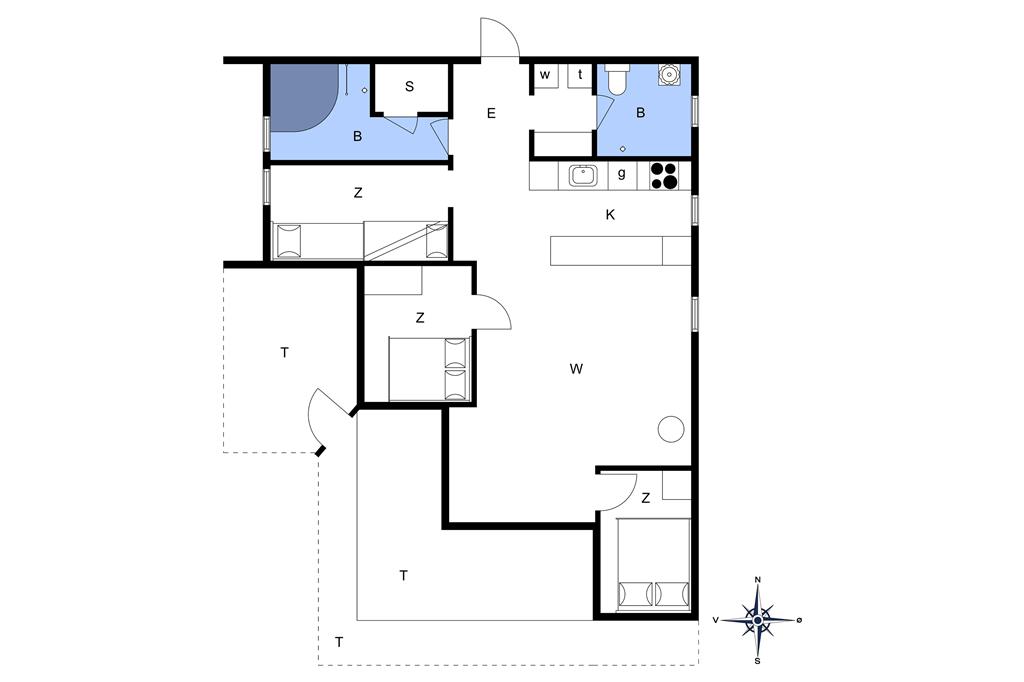 Interieur 1-14 Vakantiehuis 1520, Marsvinvej 1, DK - 9480 Løkken