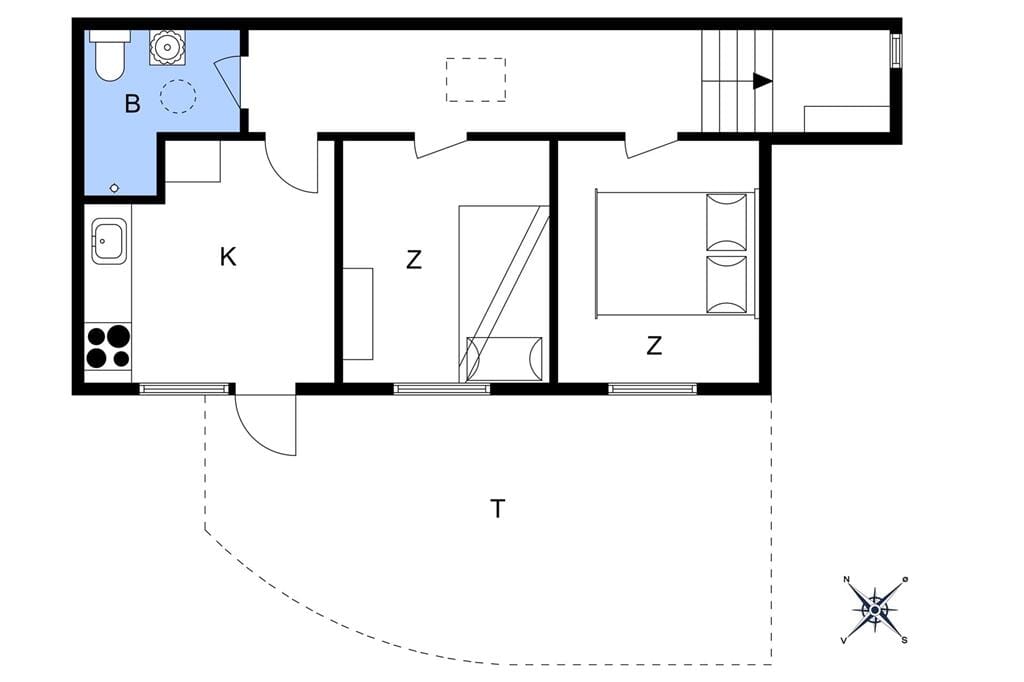 Indretning 1-3 Sommerhus F50424, A D Jørgensensgade 7, DK - 6300 Gråsten