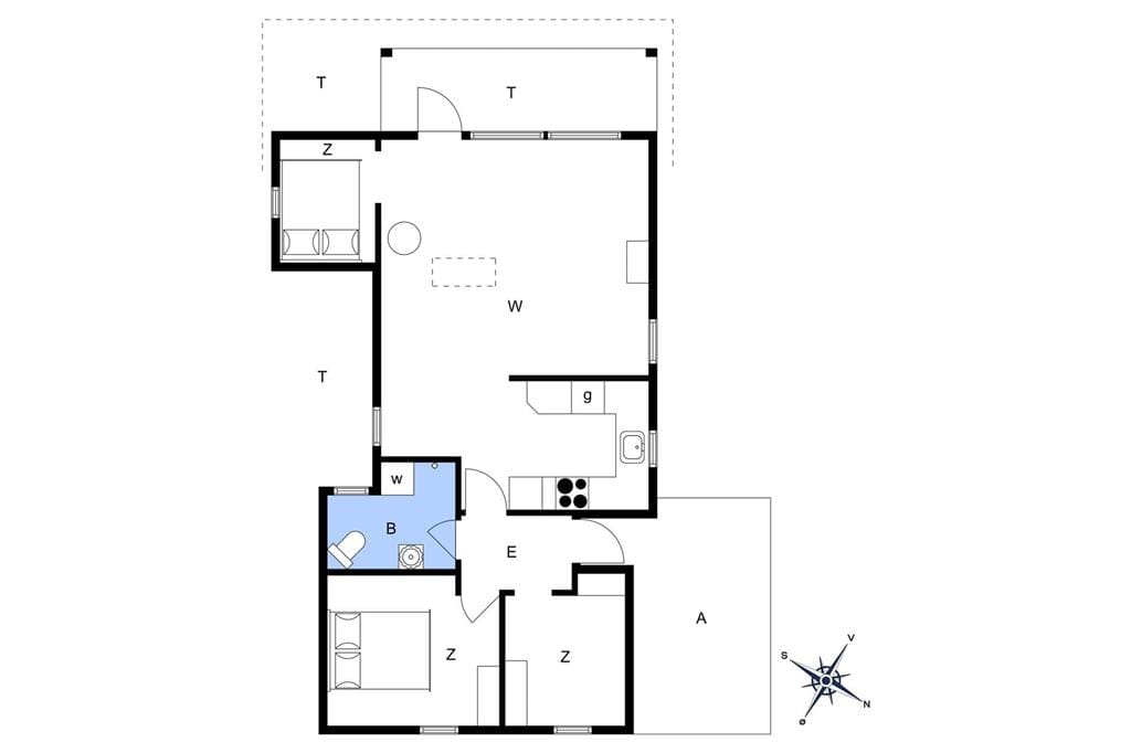 Indretning 1-174 Sommerhus M11003, Sneppevejen 18, DK - 4872 Idestrup